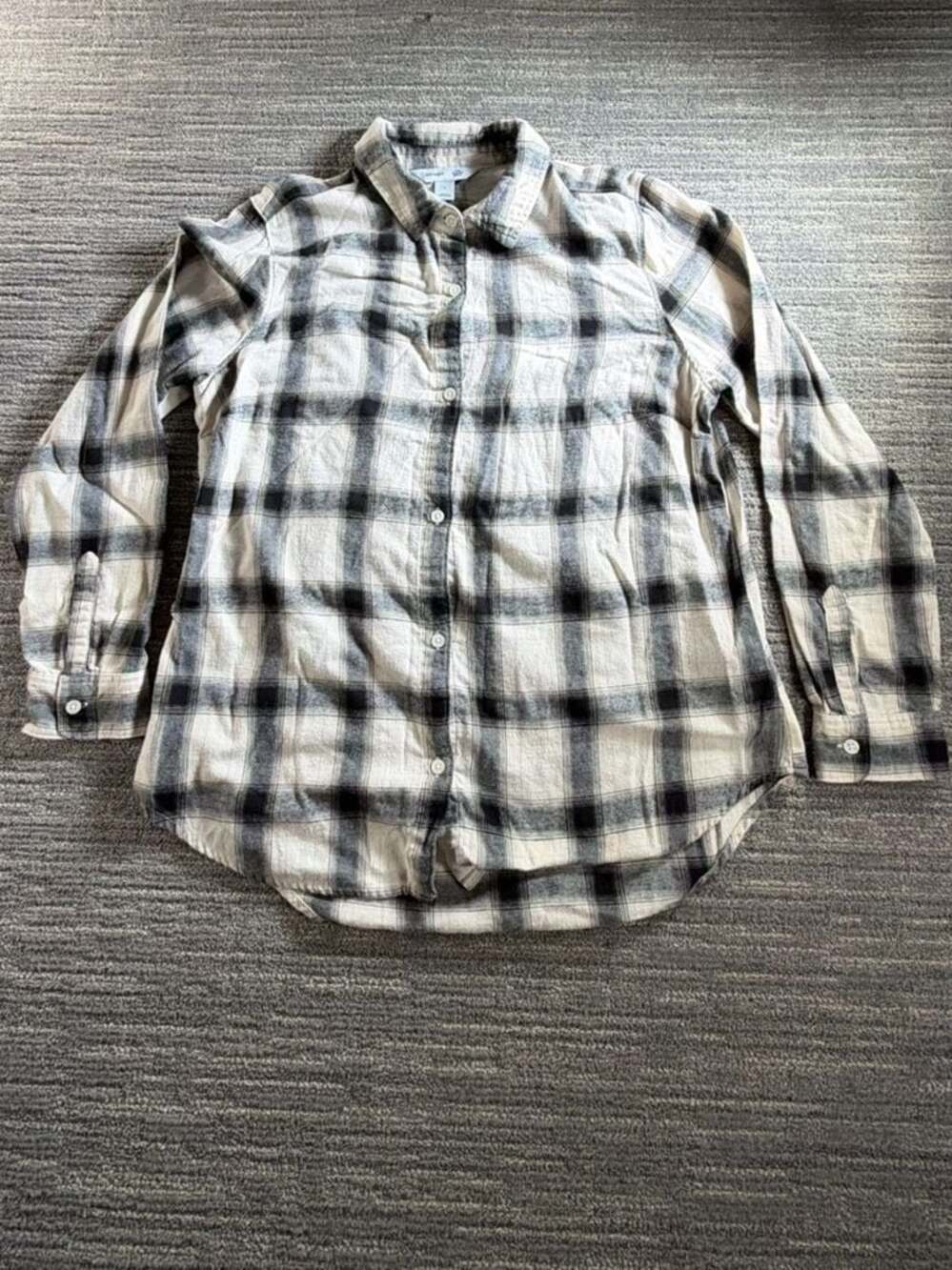 Old Navy The Classic Shirt Plaid Button Down Shirt Size Large